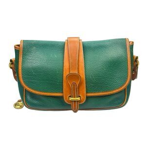 Vintage 90’s Dooney & Bourke All Weather Leather Equestrian Handbag 11”x7”x3.5”